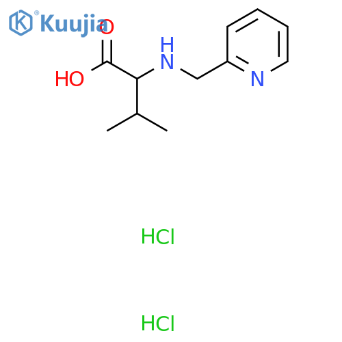 3-methyl-2-{[(pyridin-2-yl)methyl]amino}butanoic acid dihydrochloride structure