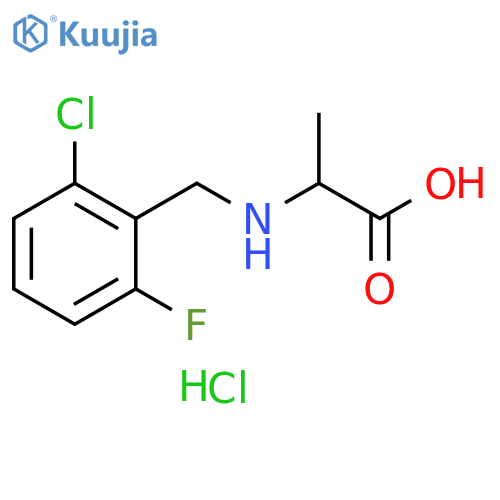 2-{(2-Chloro-6-fluorophenyl)methylamino}propanoic Acid Hydrochloride structure