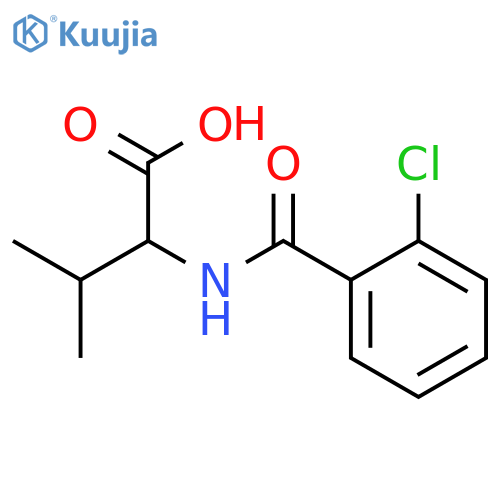 2-(2-Chloro-benzoylamino)-3-methyl-butyric acid structure