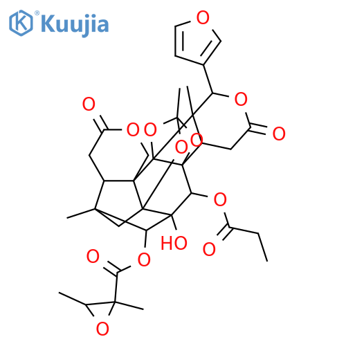 Tris(deacyl)andirolide E; 3-O-(2S,3R-Epoxy-2-methylbutanoyl), 30-propanoyl structure