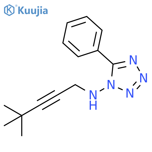 1H-Tetrazol-1-amine, N-(4,4-dimethyl-2-pentynyl)-5-phenyl- structure