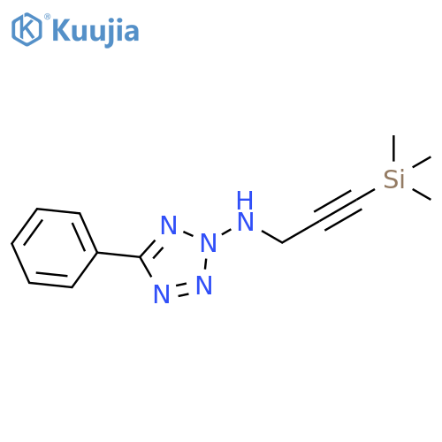2H-Tetrazol-2-amine, 5-phenyl-N-[3-(trimethylsilyl)-2-propynyl]- structure