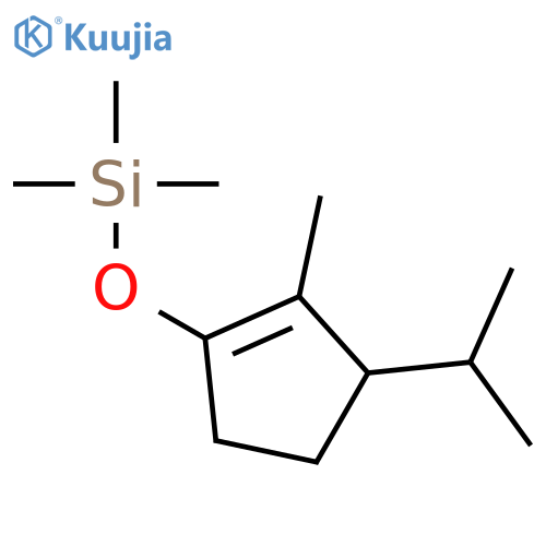 Silane, trimethyl[[2-methyl-3-(1-methylethyl)-1-cyclopenten-1-yl]oxy]- structure