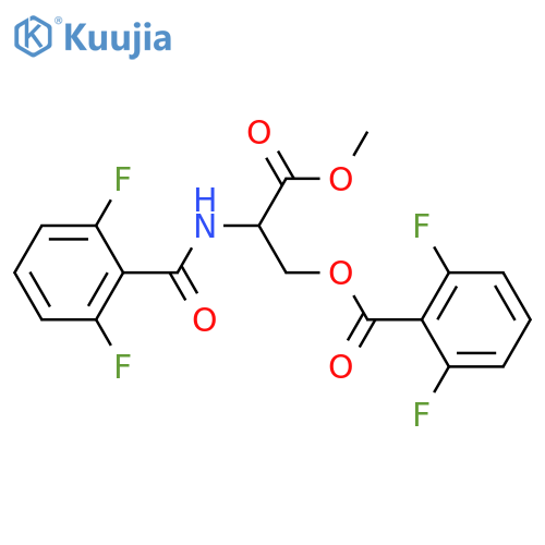2-(2,6-Difluorobenzoyl)amino-3-methoxy-3-oxopropyl 2,6-difluorobenzenecarboxylate structure