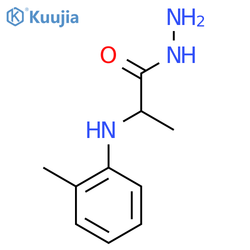 2-(2-Methylphenyl)aminopropanohydrazide structure