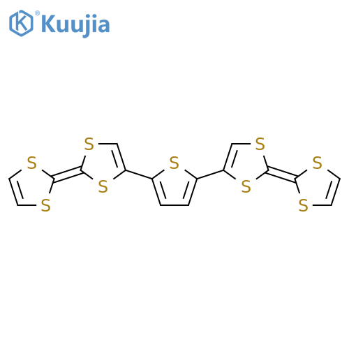 1,3-Dithiole, 4,4'-(2,5-thiophenediyl)bis[2-(1,3-dithiol-2-ylidene)- structure