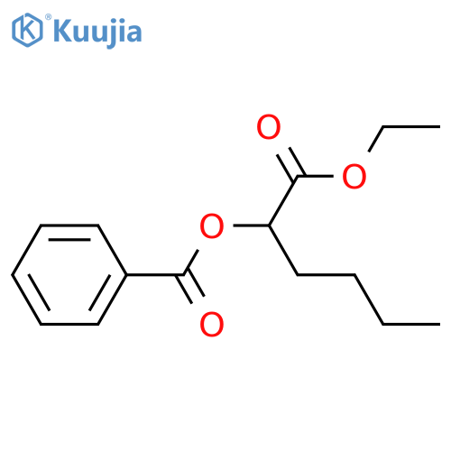 Hexanoic acid, 2-(benzoyloxy)-, ethyl ester structure