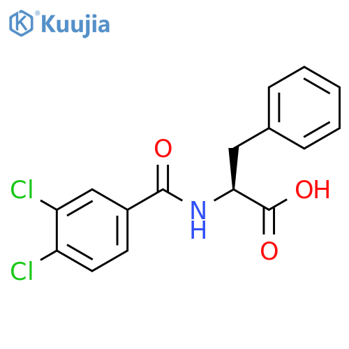 2-[(3,4-dichlorophenyl)formamido]-3-phenylpropanoic acid structure