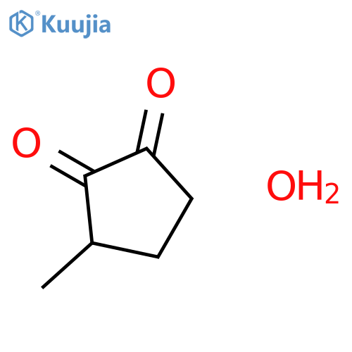 3-Methylcyclopentane-1,2-dione hydrate structure