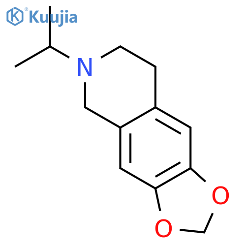 6-(propan-2-yl)-5,6,7,8-tetrahydro[1,3]dioxolo[4,5-g]isoquinoline structure