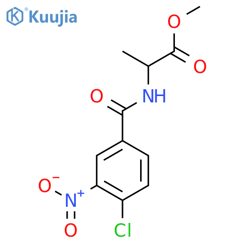 Methyl 2-(4-Chloro-3-nitrophenyl)formamidopropanoate structure