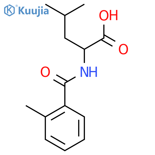 4-methyl-2-(2-methylphenyl)formamidopentanoic acid structure