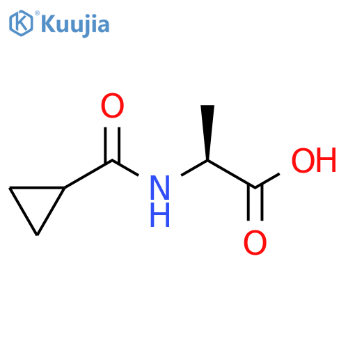 N-(Cyclopropylcarbonyl)alanine structure