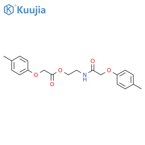 Acetic acid, (4-methylphenoxy)-,2-[[(4-methylphenoxy)acetyl]amino]ethyl ester structure