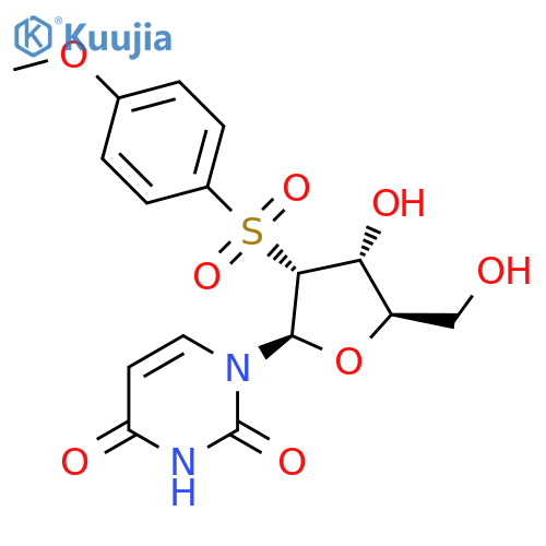 Uridine, 2'-deoxy-2'-[(4-methoxyphenyl)sulfonyl]- structure