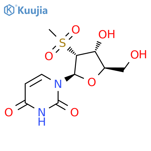 Uridine, 2'-deoxy-2'-(methylsulfonyl)- structure