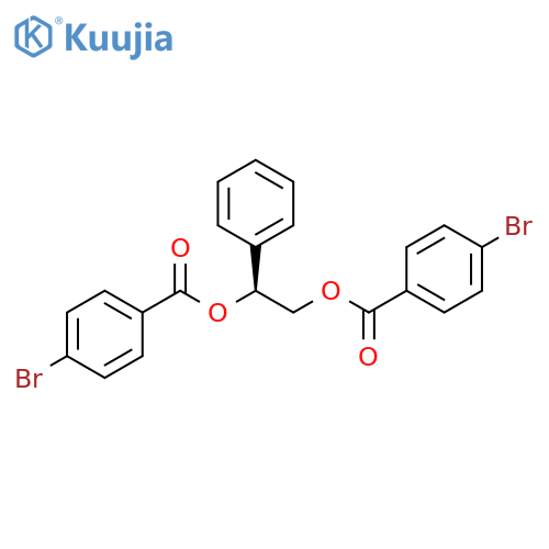 Benzoic acid, 4-bromo-, 1-phenyl-1,2-ethanediyl ester, (S)- (9CI) structure
