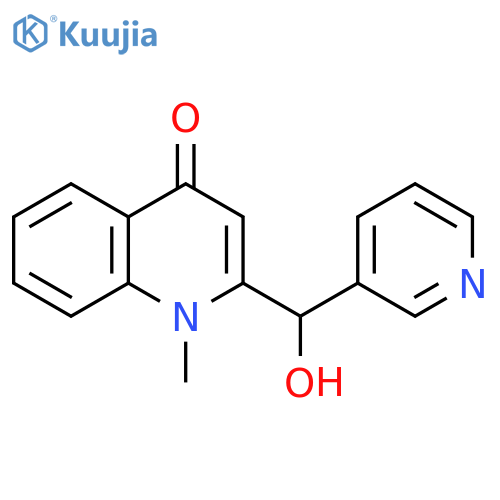 4(1H)-Quinolinone, 2-(hydroxy-3-pyridinylmethyl)-1-methyl- structure