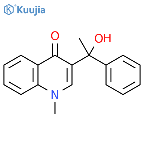 4(1H)-Quinolinone, 3-(1-hydroxy-1-phenylethyl)-1-methyl- structure