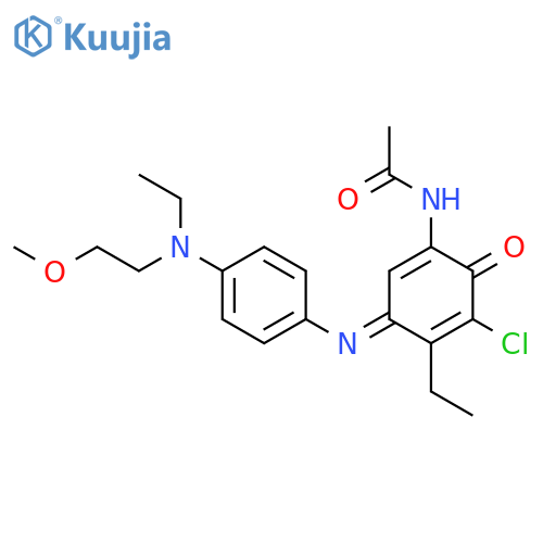 Acetamide,N-[5-chloro-4-ethyl-3-[[4-[ethyl(2-methoxyethyl)amino]phenyl]imino]-6-oxo-1,4-cyclohexadien-1-yl]- structure