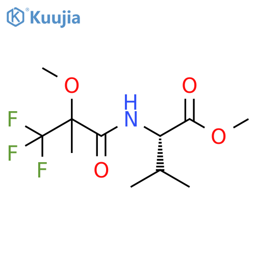 L-Valine, N-(3,3,3-trifluoro-2-methoxy-2-methyl-1-oxopropyl)-, methylester structure