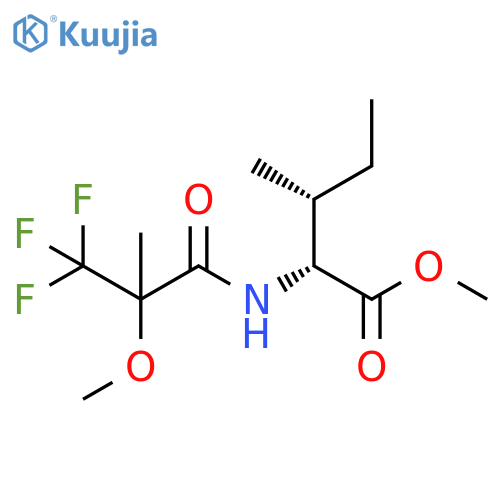 D-Isoleucine, N-(3,3,3-trifluoro-2-methoxy-2-methyl-1-oxopropyl)-, methylester structure