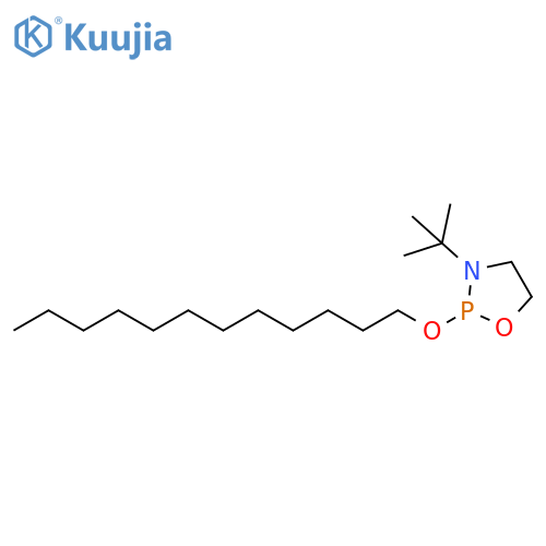 1,3,2-Oxazaphospholidine, 3-(1,1-dimethylethyl)-2-(dodecyloxy)- structure