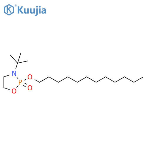 1,3,2-Oxazaphospholidine, 3-(1,1-dimethylethyl)-2-(dodecyloxy)-,2-oxide structure