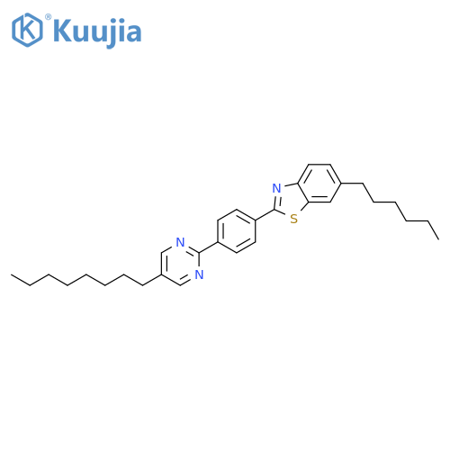 Benzothiazole, 6-hexyl-2-[4-(5-octyl-2-pyrimidinyl)phenyl]- structure