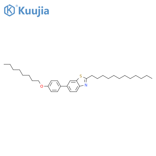 Benzothiazole, 2-dodecyl-6-[4-(octyloxy)phenyl]- structure
