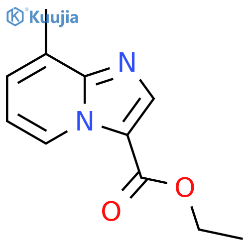 8-Methyl-imidazo[1,2-a]pyridine-3-carboxylic acid ethyl ester structure