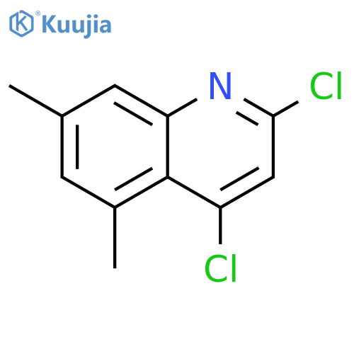 Quinoline, 2,4-dichloro-5,7-dimethyl- structure