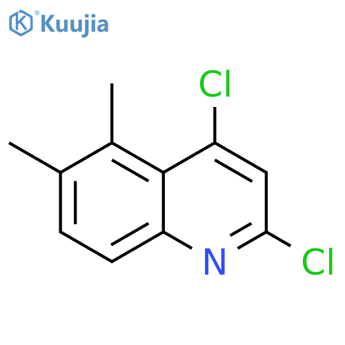 Quinoline, 2,4-dichloro-5,6-dimethyl- structure