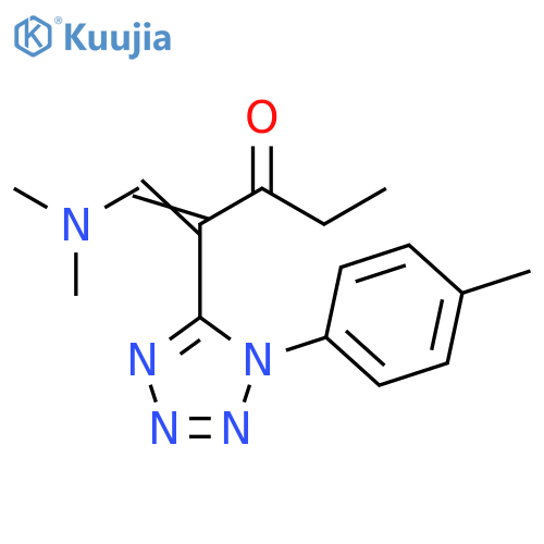 1-Penten-3-one,1-(dimethylamino)-2-[1-(4-methylphenyl)-1H-tetrazol-5-yl]- structure