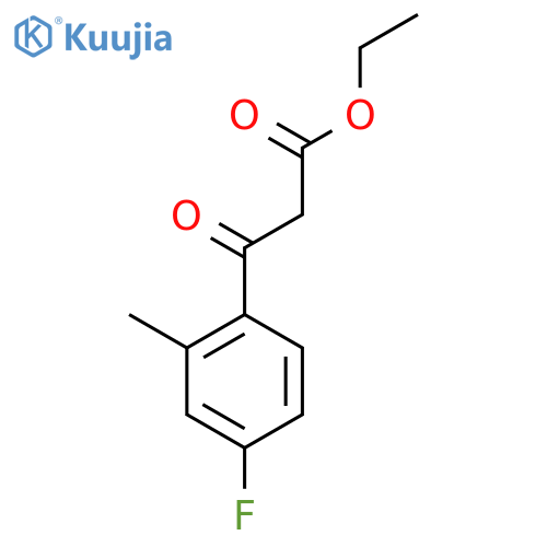 Ethyl (4-fluoro-2-methylbenzoyl)acetate structure