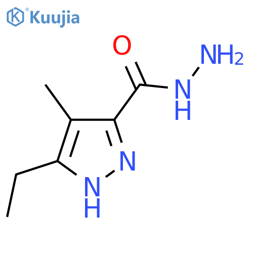 3-Ethyl-4-methyl-1H-pyrazole-5-carbohydrazide structure