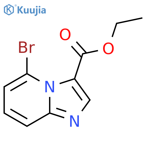 5-Bromo-imidazo1,2-apyridine-3-carboxylic acid ethyl ester structure
