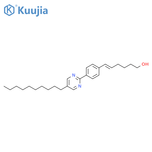 5-Hexen-1-ol, 6-[4-(5-decyl-2-pyrimidinyl)phenyl]-, (E)- structure