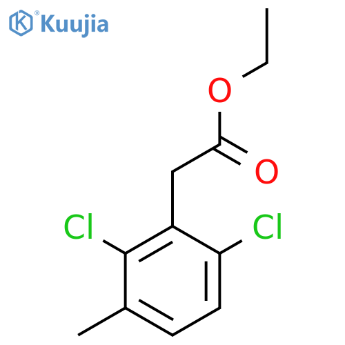 Ethyl 2,6-dichloro-3-methylphenylacetate structure