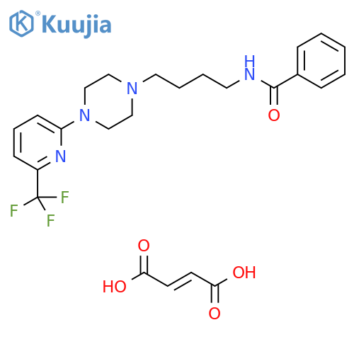 Benzamide, N-[4-[4-[6-(trifluoromethyl)-2-pyridinyl]-1-piperazinyl]butyl]-,(E)-2-butenedioate (2:1) structure