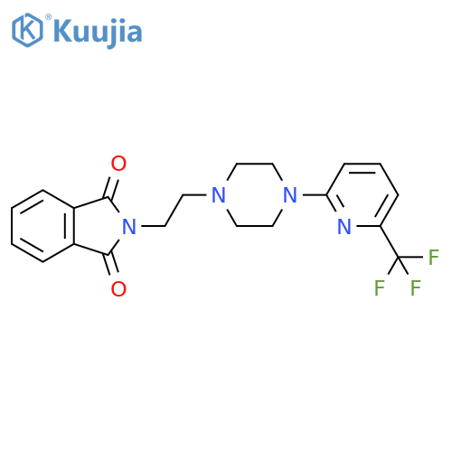 1H-Isoindole-1,3(2H)-dione,2-[2-[4-[6-(trifluoromethyl)-2-pyridinyl]-1-piperazinyl]ethyl]- structure