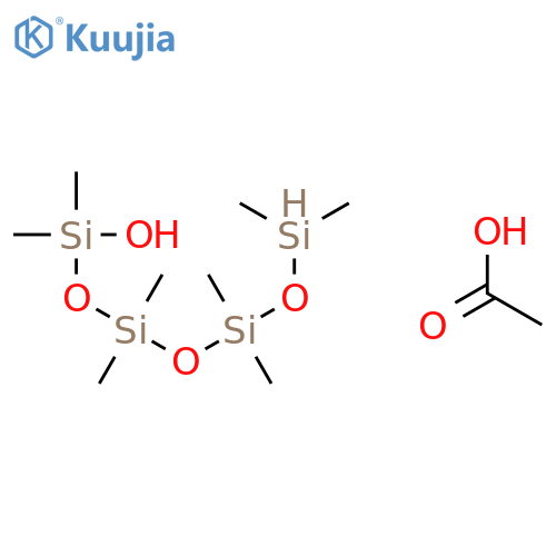 1-Tetrasiloxanol, 1,1,3,3,5,5,7,7-octamethyl-, acetate structure