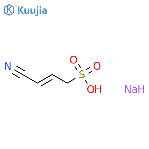2-Propene-1-sulfonic acid, 3-cyano-, sodium salt (1:1) structure