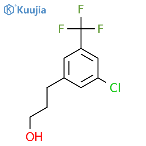 3-3-chloro-5-(trifluoromethyl)phenylpropan-1-ol structure