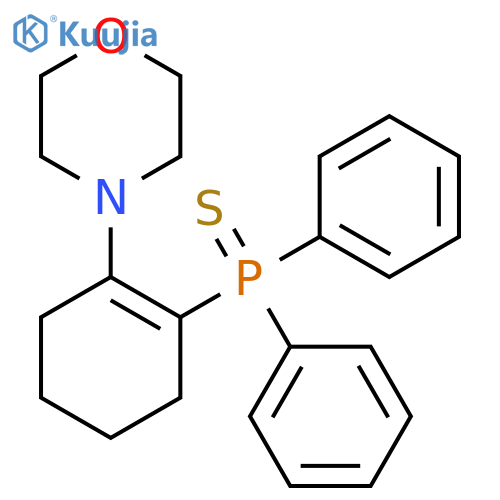 Morpholine, 4-[2-(diphenylphosphinothioyl)-1-cyclohexen-1-yl]- structure