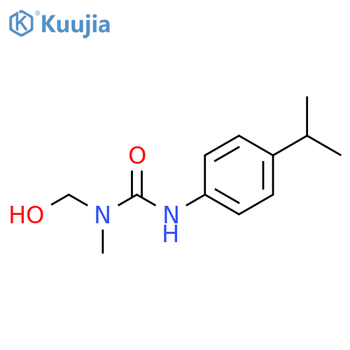 Urea, N-(hydroxymethyl)-N-methyl-N'-[4-(1-methylethyl)phenyl]- structure