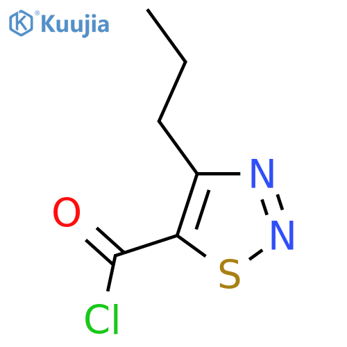 4-Propyl-1,2,3-thiadiazole-5-carbonyl chloride structure