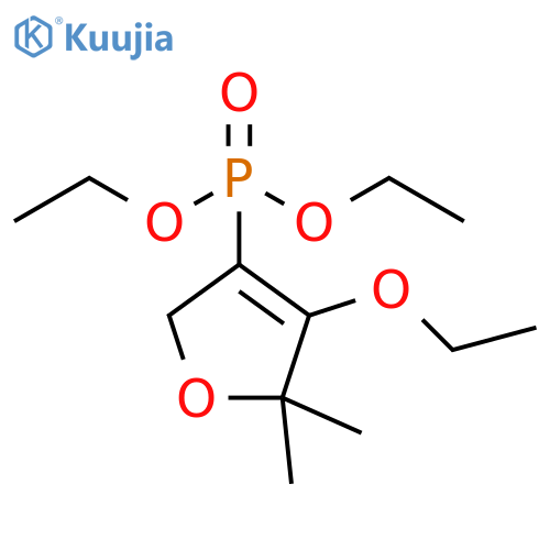 Phosphonic acid, (4-ethoxy-2,5-dihydro-5,5-dimethyl-3-furanyl)-, diethylester structure