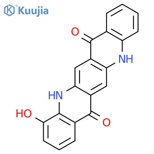 Quino[2,3-b]acridine-7,14-dione, 5,12-dihydro-4-hydroxy- structure