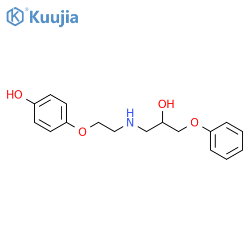 Phenol, 4-[2-[(2-hydroxy-3-phenoxypropyl)amino]ethoxy]-, (±)- structure